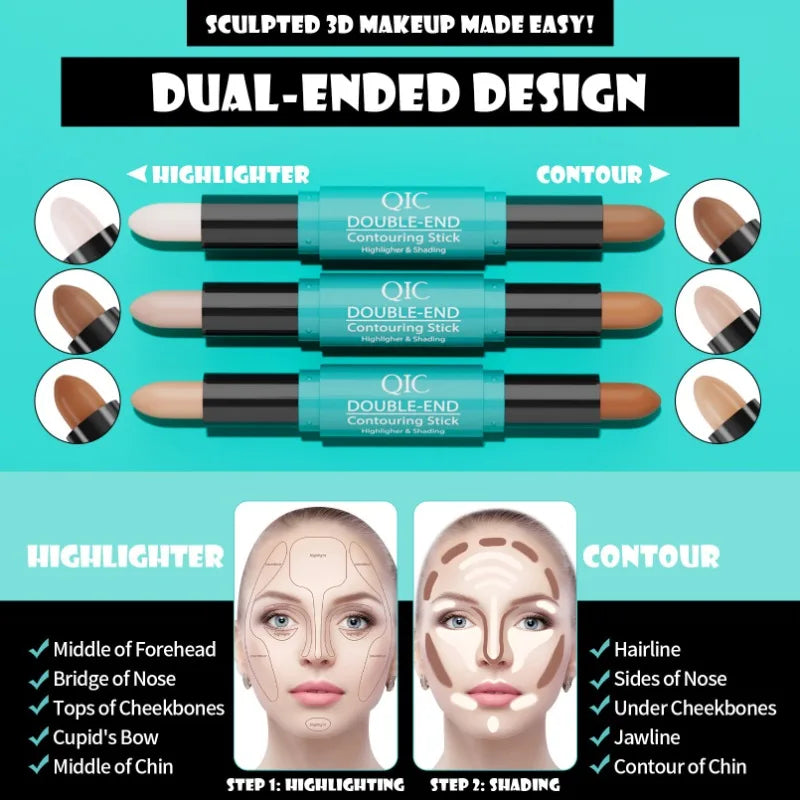 2-in-1 Contouring Stick - Highlight & Nose Shadow Pencil